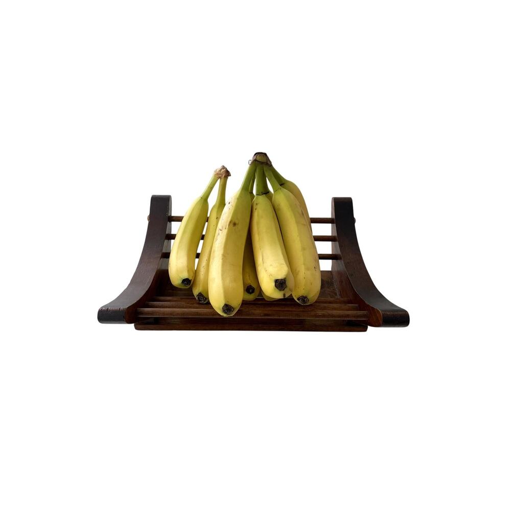 Walnut Vintage Wood Multipurpose Basket #0300